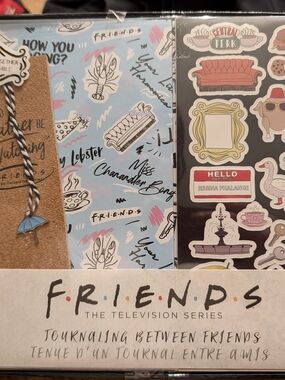 FRIENDS Journaling Set - Light Blue, Black, Pink Accents